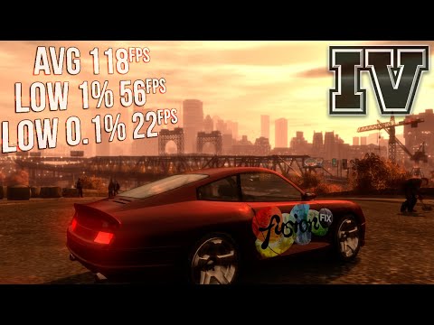 Как FusionFix и другие моды влияют на производительность в GTA 4.