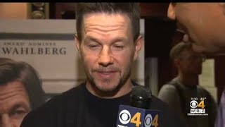 Mark Wahlberg Walks Red Carpet In Boston For Premiere Of Father Stu