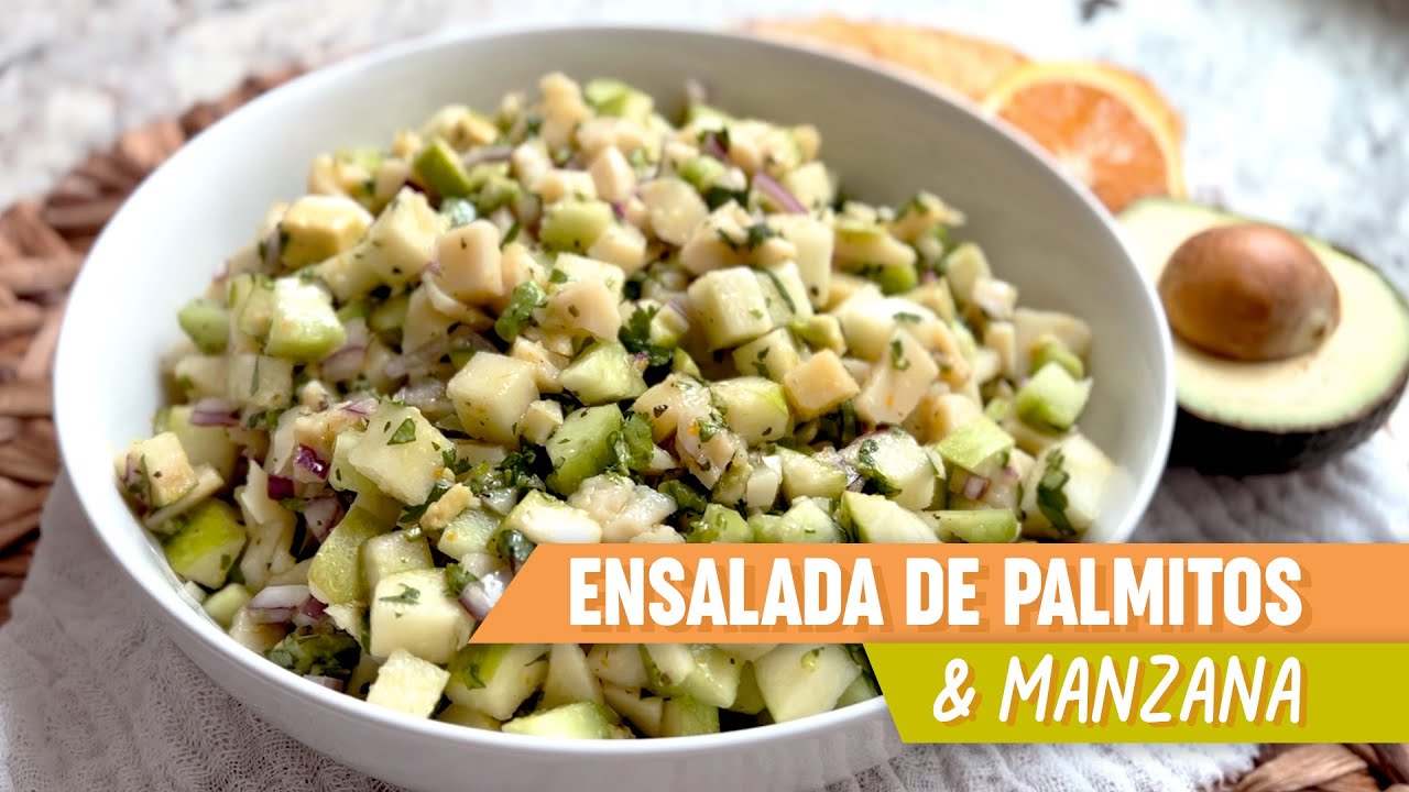 ENSALADA DE PALMITOS & MANZANA - CLASE DE COCINA EN VIVO 👩🏻‍🍳