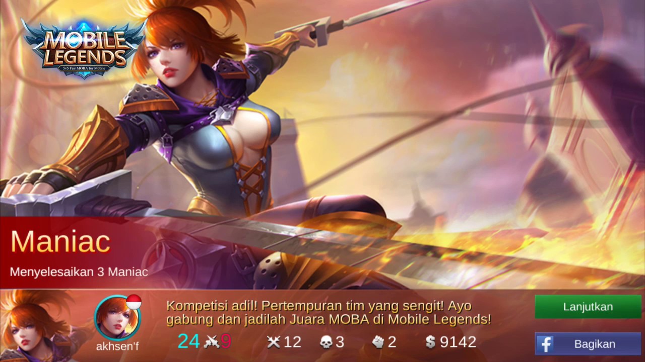 MANIAC Crazy Skill Fanny Pertama Kali Menggunakan Hero Fanny