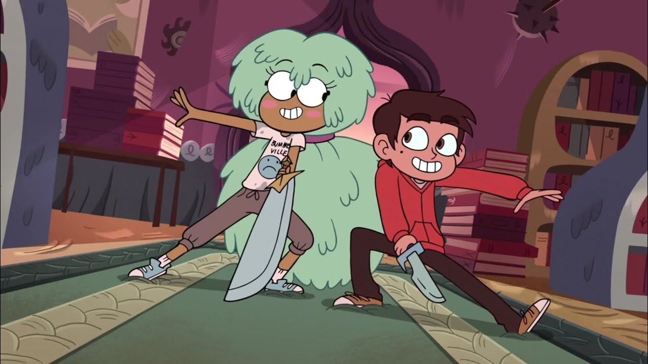 Kelly And Marco Fighting Together Star Vs The Forces Of Evil Season