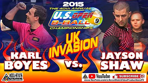 2015: Karl BOYES vs Jayson SHAW 40th Annual U.S. OPEN 9-Ball CHAMPIONSHIPS