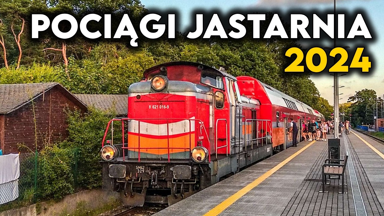 Pociągi Jastarnia 2024 - Pociągi w Jastarni 2024 - SU42, SM42, TLK Korsarz, TLK Rozewie, TLK Wydmy