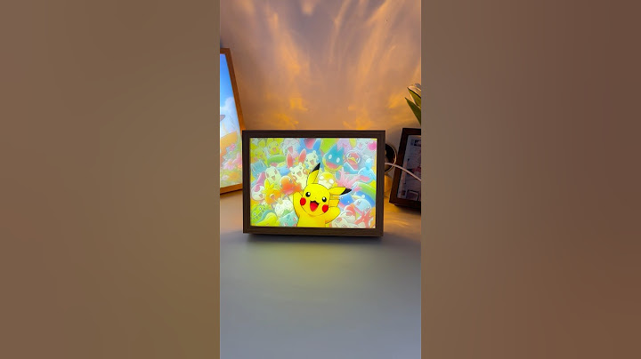 Pikachu’s Hello #Pokemon #Pikachu Led #lightpainting #lightbox #wallart #animeart #gift #ledframe