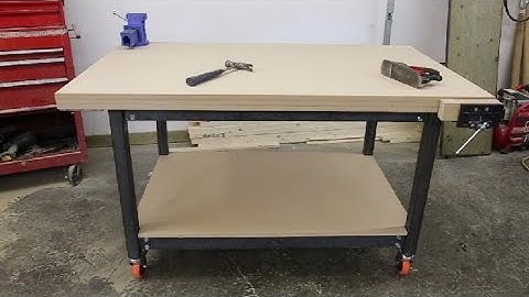 A woodworking workbench Part 2 the MDF top and mounting vises.