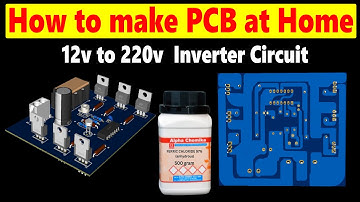 How to make PCB at home || how to make pcb design | pcb circuit design/ 12v to 220v inverter circuit
