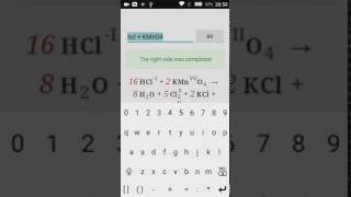 Chemical Equations for Android Demo Video screenshot 4