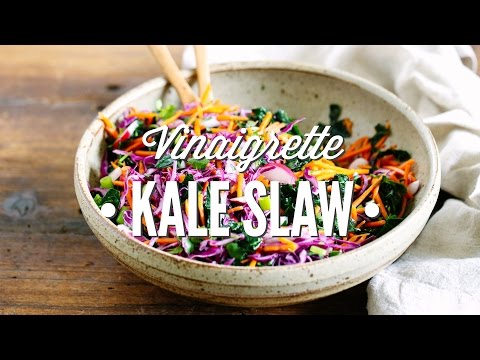 Homemade Vinaigrette Kale Slaw