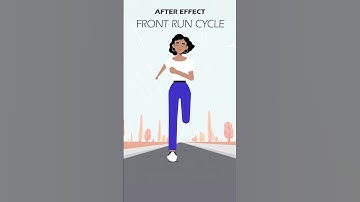 Front Run Cycle Animation #aftereffectstutorial #motiongraphics #aftereffectsanimation