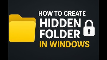 🔒 How to Create Invisible Hidden Folder in Windows 2025 (Secret Trick!)