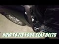 How to fix non, slowly retracting or stuck seat belts for free!