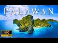 FLYING OVER PALAWAN (4K UHD) - Relaxing Music With Stunning Beautiful Nature (4K Video Ultra HD)