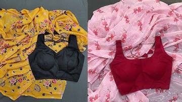 Heavy Georgette with Digital print saree  complete sequence exclusive pattern