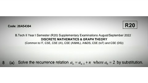 solve the recurrence relation an=an-1+n where a0=2 by substitution.