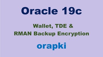 Oracle 19c TDE & Wallet using orapki