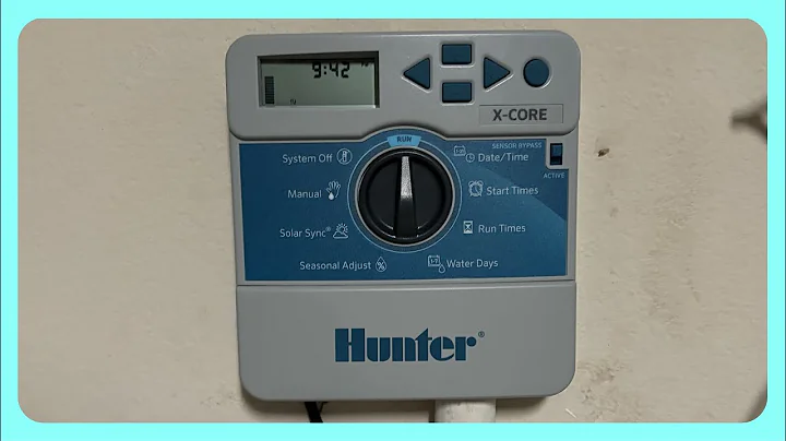How to Program Hunter X-Core Irrigation Control