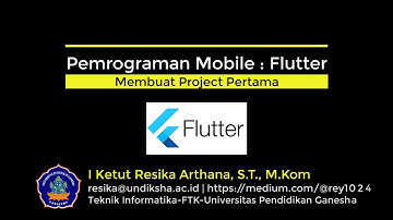 1. Belajar Flutter: Memulai project di Android Studio