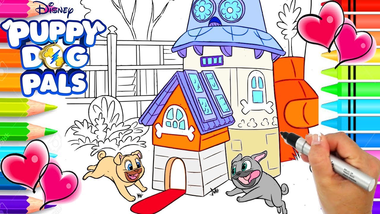 Download Bingo and Rolly Puppy Dog Pals Clubhouse Coloring Page ...