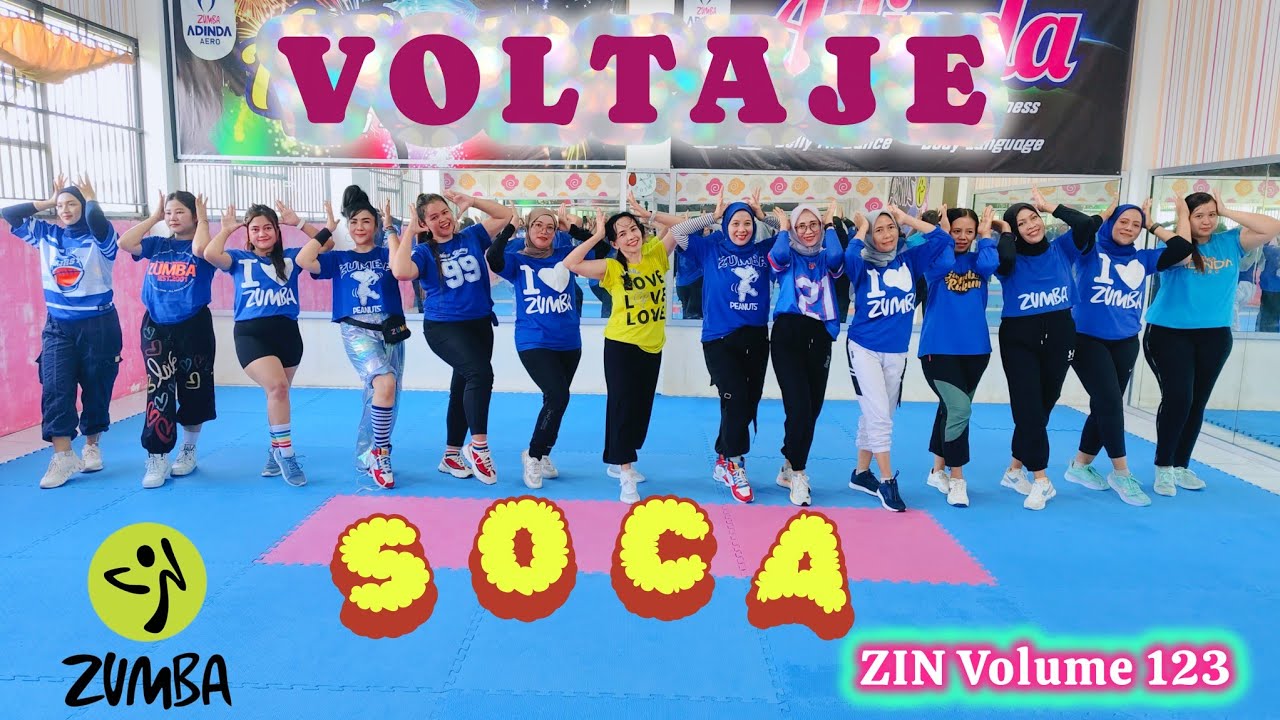 ZIN 123 VOLTAJE - SOCA - ZUMBA CHOREO - ZUMBA MUSIC ZIN VOLUME 123 
