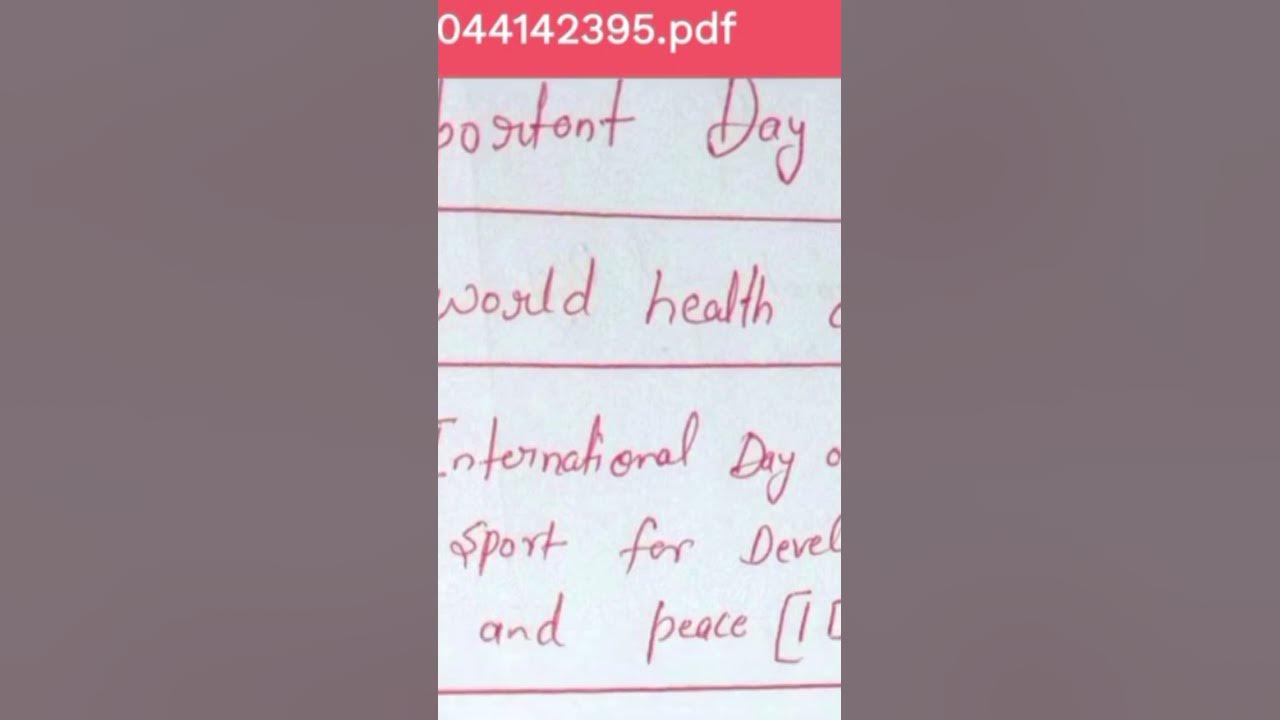 Important day and theme uppcs2023 uppcsprelims2023 ytshortsindia 
