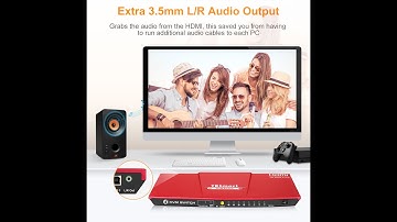 [TESmart] HDMI KVM Switch/ 4-Port/ with 2 Pcs/ 3840x2160@60Hz