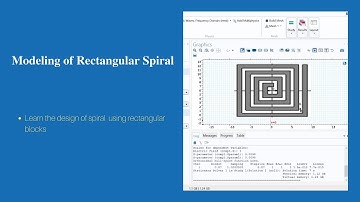 Modeling of the rectangle spiral | COMSOL Multiphysics