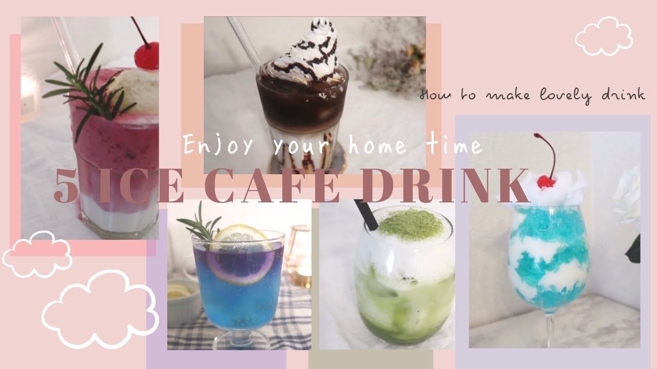 Home Cafe おしゃれで可愛いカフェドリンクを作る Youtube