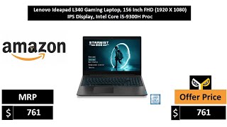 Lenovo Ideapad L340 Gaming Laptop, 156 Inch FHD 1920 X 1080 IPS Display, Intel Core i5 9300H Proc