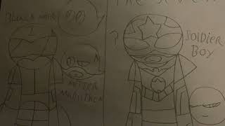 The boys characters/muffet and leni loud/super 0/neo malice/glados (malice body)/scratch characters