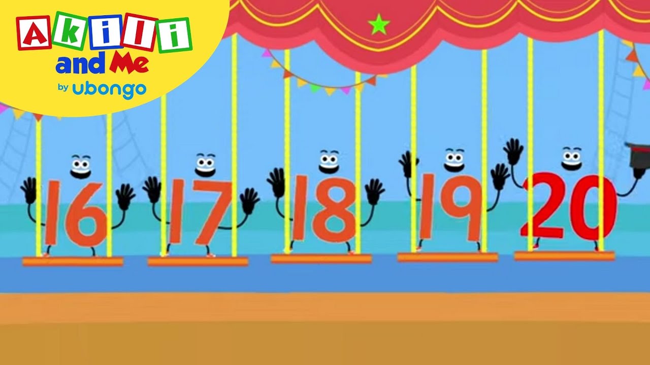 Get To Know Numbers 16 To 20! | Numbers \U0026 Shapes With Akili And Me | African Educational Cartoons