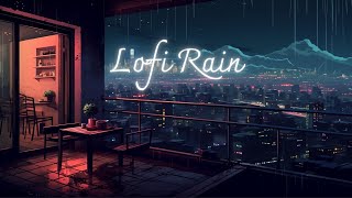 Japanese Lofi Chill | Rain on Rooftop | Start Your Sleep with Lofi Hip Hop Beats + Rain Sounds