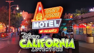 Disney California Adventure at Night - April 2024 Walkthrough [4K POV]