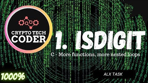 1. isdigit || c - more function more nested loop|| code along || complete ||1000%