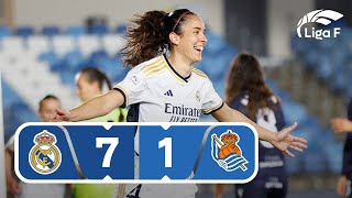 Resumen Real Madrid CF vs Real Sociedad | Jornada 8 | Liga F