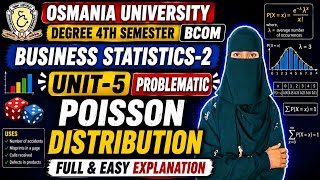 BS-2 UNIT-5 | Degree 4th sem business statistics-2 unit-5 Poission Distribution full explanation💯
