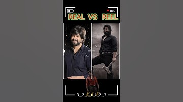 K.G.F: Chapter 1 Reel vs Real Cast with Name Part 2 #kgf #reelvsreal #cast #shortsfeed