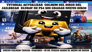 How To Update Golhem From The Ps4 Jailbreak Disc Without Burning A New Disc