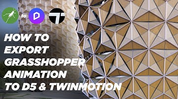 How To Export Grasshopper Animations to D5 & Twinmotion | Easy Plugin!