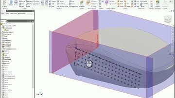 Creating a uniform hole depth on a freeform surface with Inventor