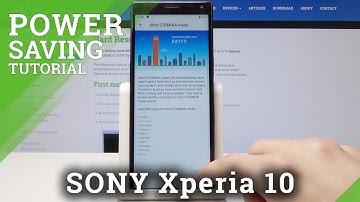 How to Turn On Battery Saver on SONY Xperia 10 - Power Saving Mode