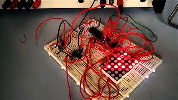 Dot Matrix display scrolling msg using 8051 FAMT