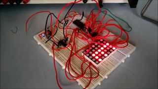 Dot Matrix display scrolling msg using 8051 FAMT