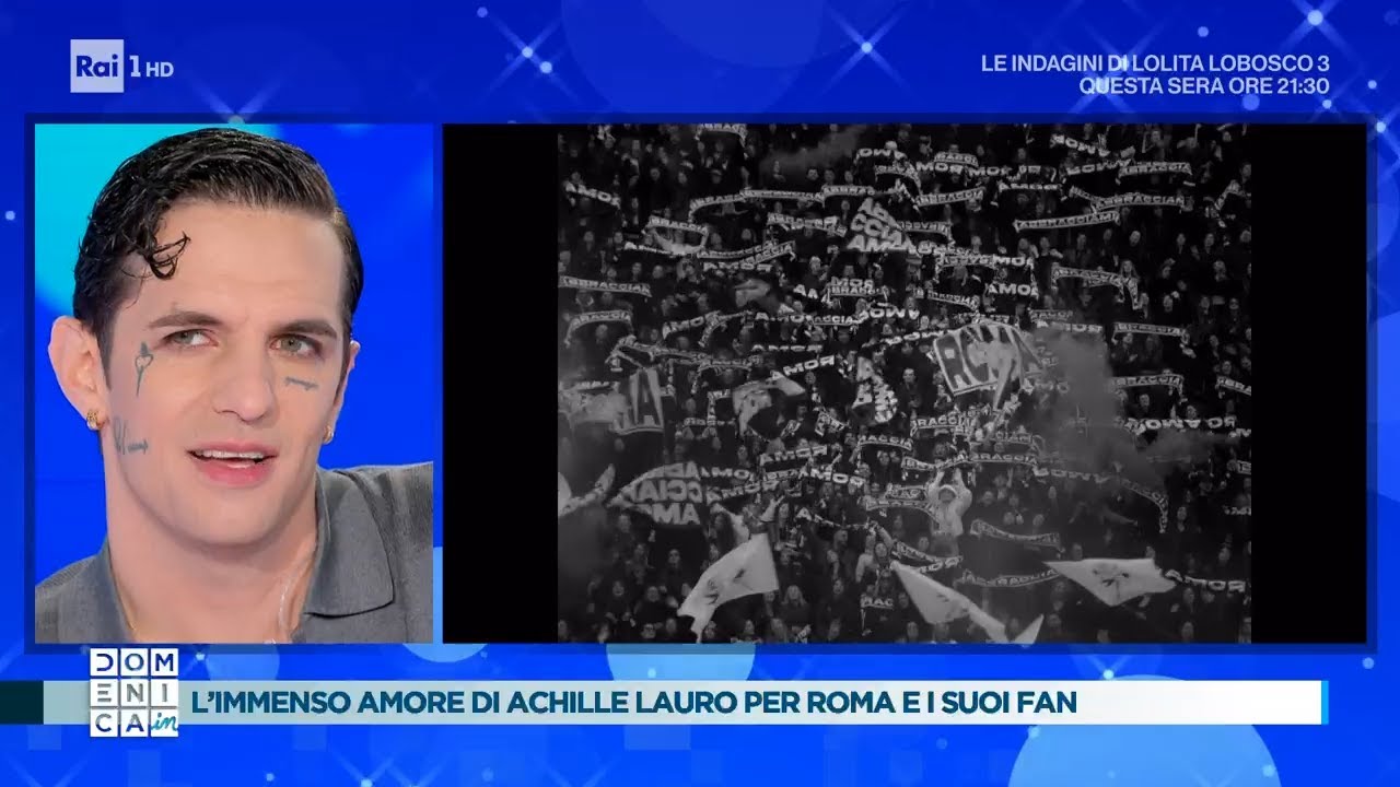 Achille Lauro e l'amore per Roma - Domenica In 11/05/2025