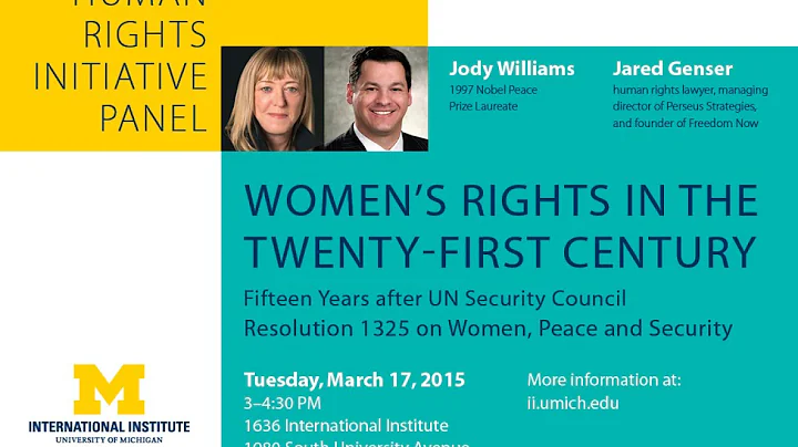 Human Rights Initiative Panel: Jody Williams and J...