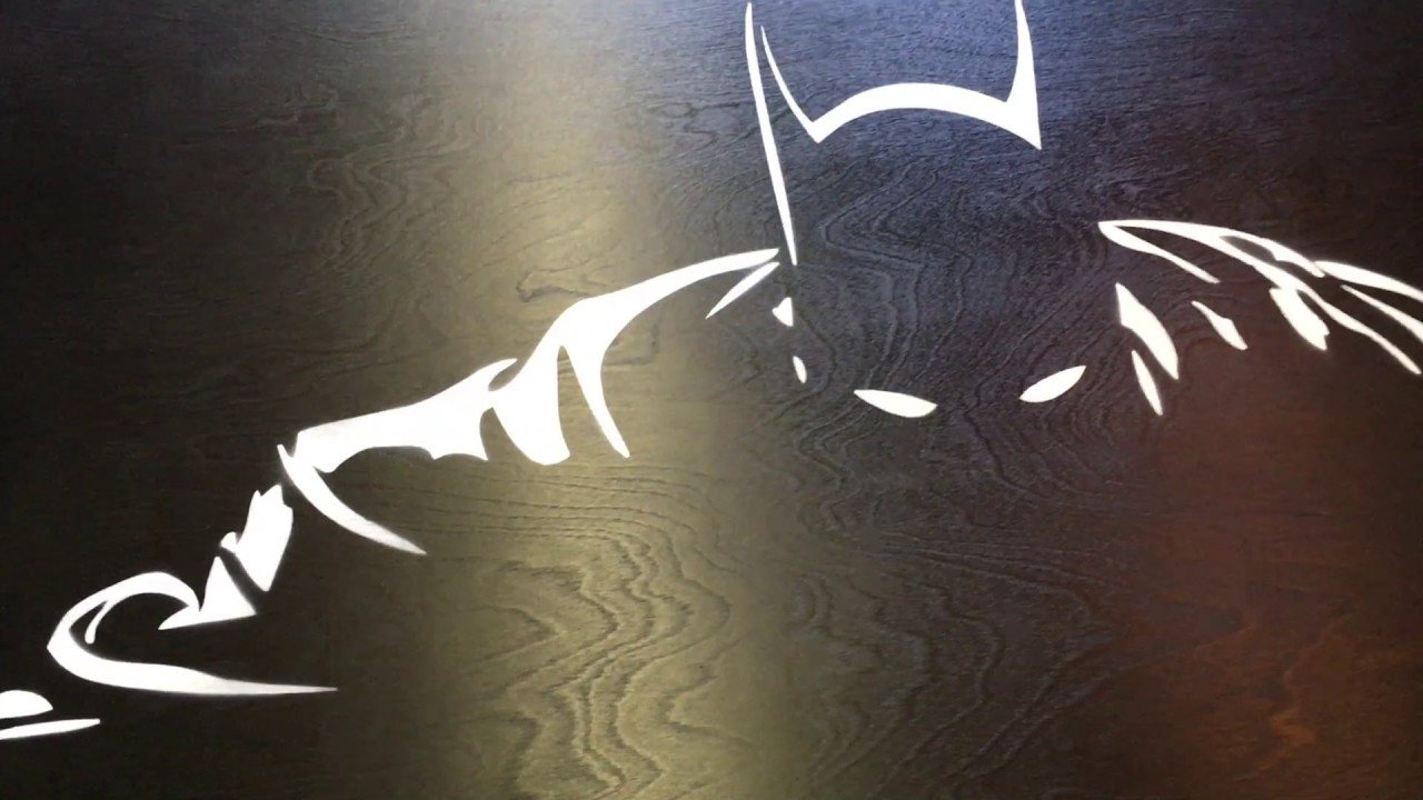 Batman Stencil Art - YouTube