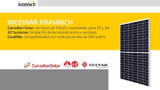 Canadian + K2 + GoodWe: Compatibilidad con potencias arriba de 500W, ventajas y dimensionamiento