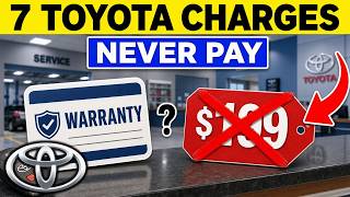 7 Toyota Dealer Charges You Should NEVER Pay For (#3 Is Already Covered Under Warranty) Car Dealer Fees You Should Never Pay In 2021 Real World Example Former Dealer Explains