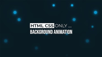 CSS Only Animated Background | Background Animation HTML CSS