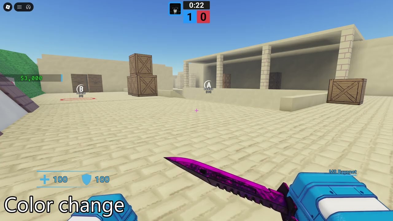 M9 Bayonet 'Violet Eclipse' showcase [Defusal by CN Entertainment (Roblox)]