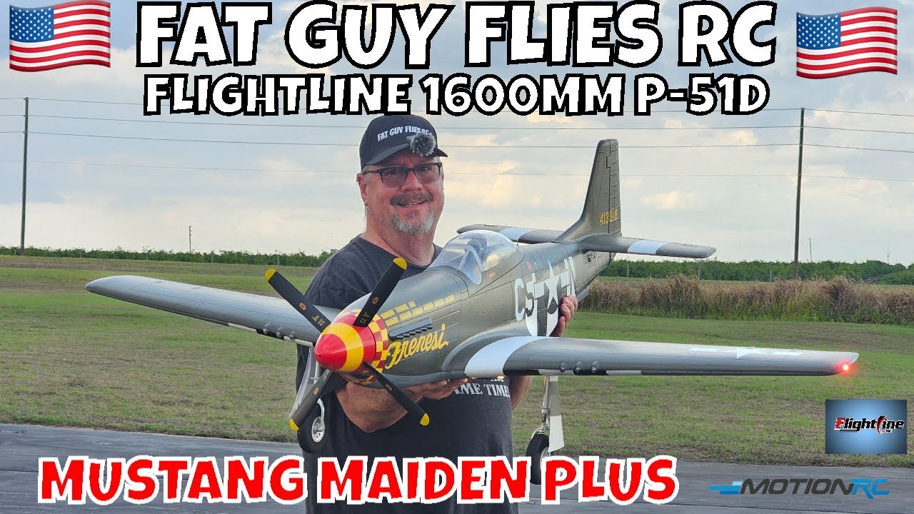 NEW! FLIGHTLINE 1600MM P-51D MUSTANG MAIDEN + by FGFRC 